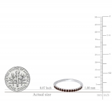 0.90 Carat (ctw) 14K White Gold Round Diamond Semi Mount Bridal With Double Band Set